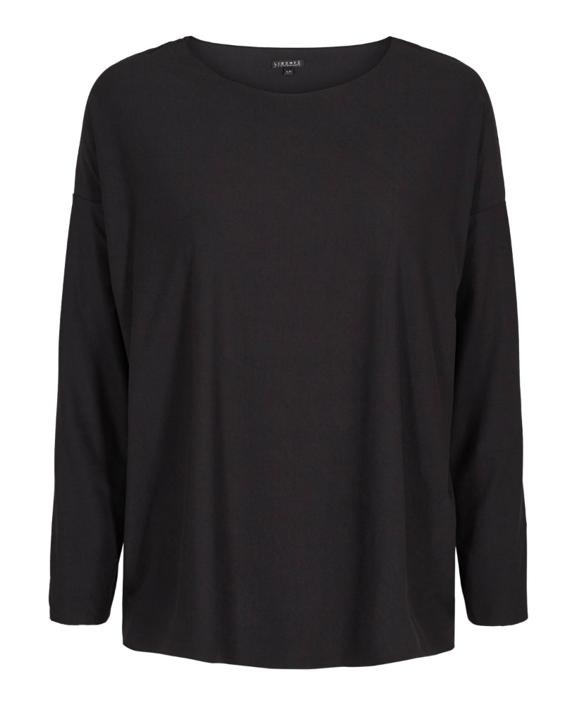 Althea Fleece Black Top