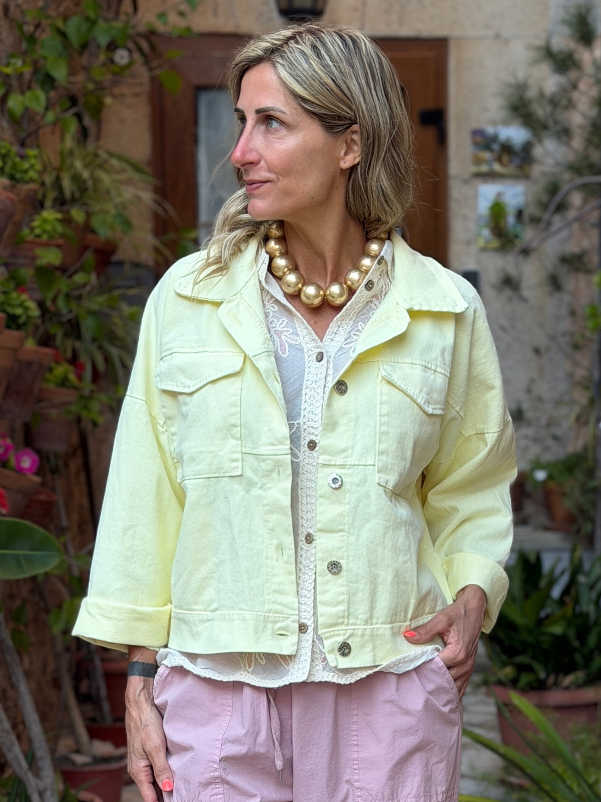 Cote Jacket GOWN Cote Dázur Jacket YELLOW | Jakke | MetteP Shop