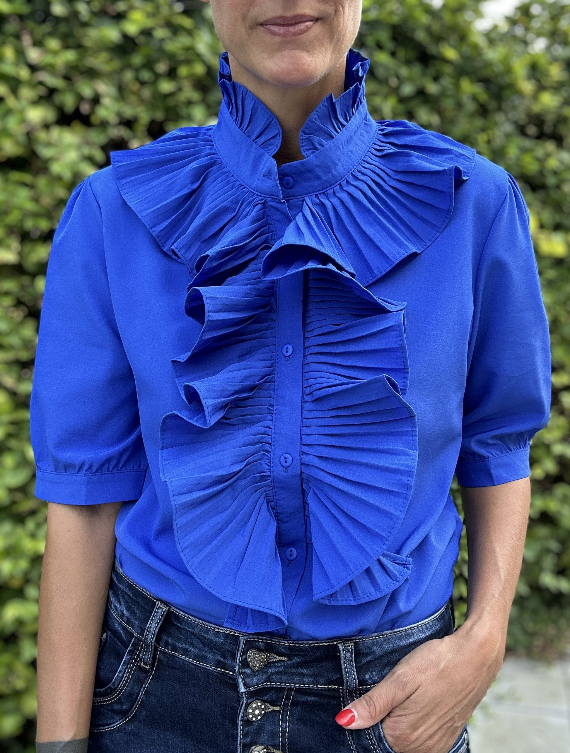 Lulu Flæseskjorte INDIGO BLUE