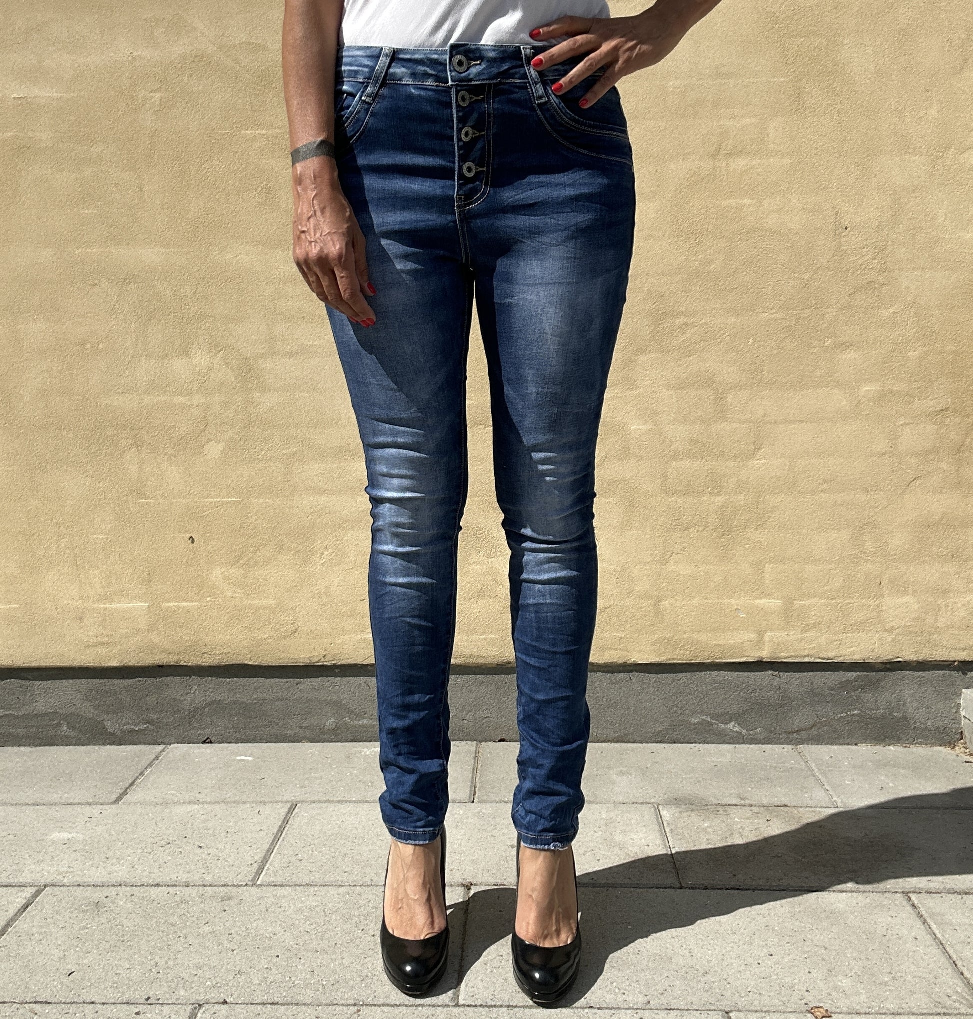 Jewelly Jeans 22200 MID BLUE WASH