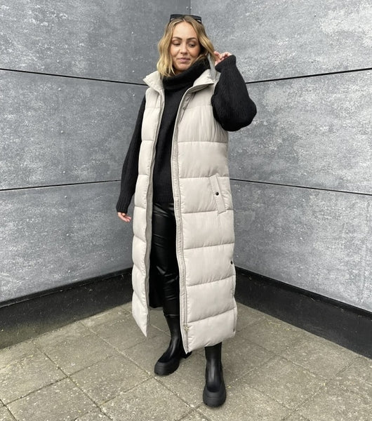 Extra long sale puffer vest