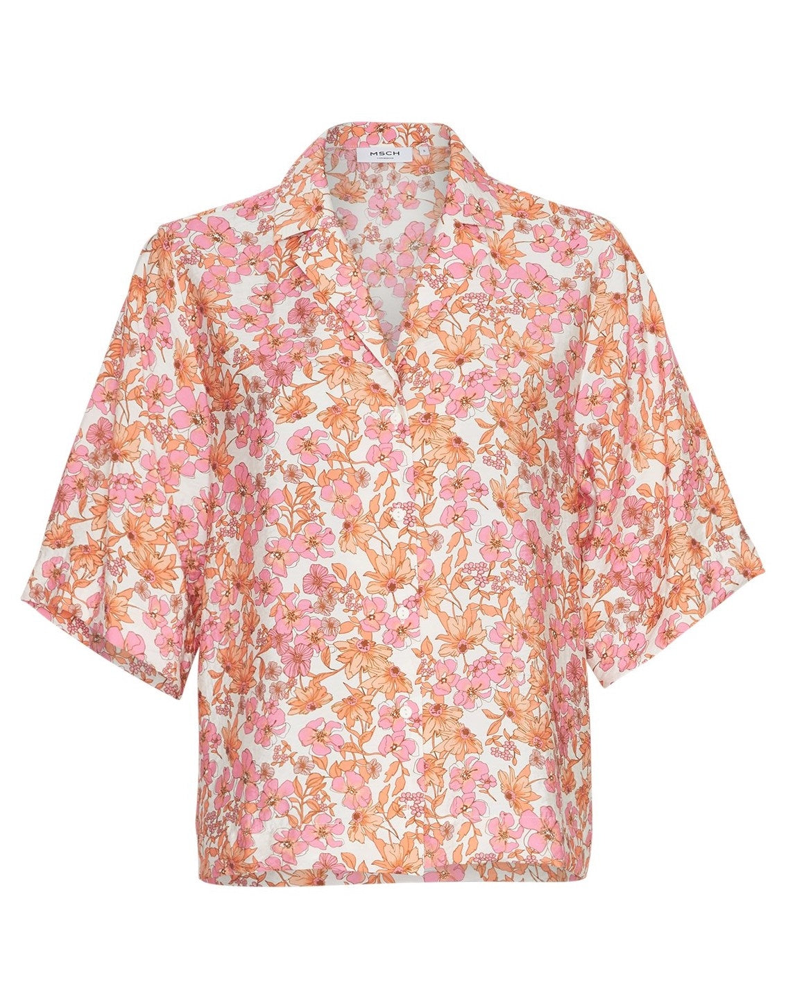 Adanaya Ladonna 2/4 Shirt A PINK FLOWER