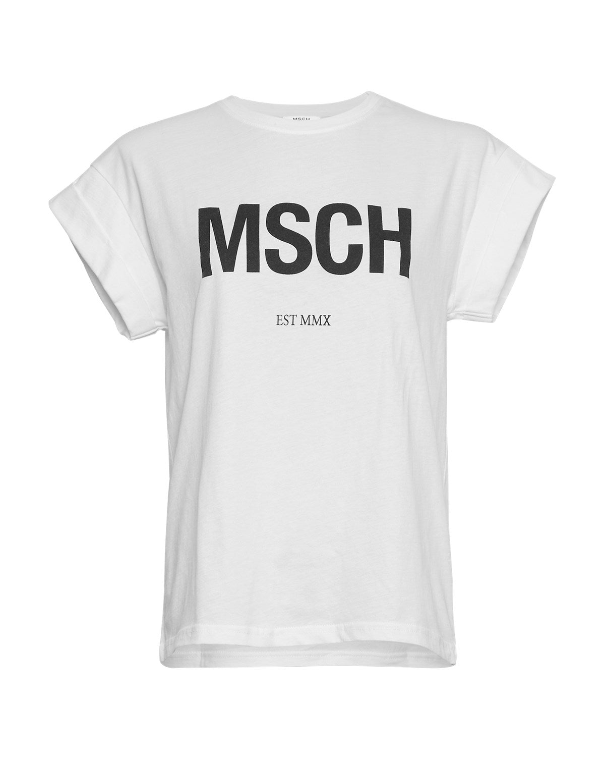 MSCH Alva Organic STD Tee WHITE / BLACK